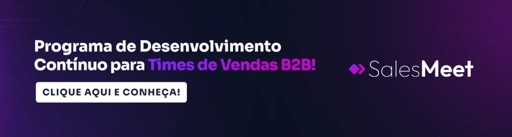 Banner apresentando a SalesMeet Edu, uma plataforma para capacitar seu time de vendas