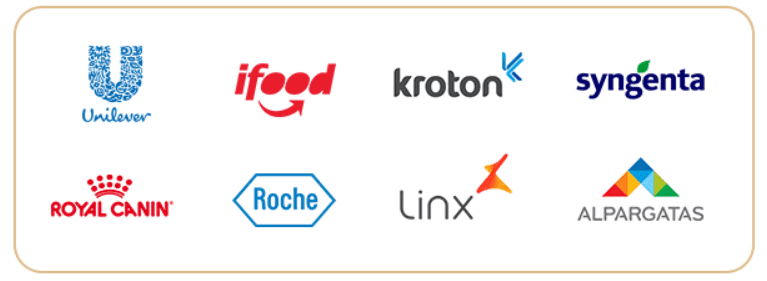 Banner ilustrativo com logos de alguns dos clientes que já contrataram a DNA de Vendas 