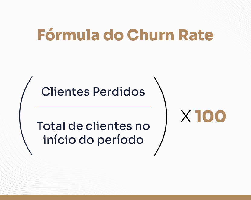 formula para calcular a taxa de churn